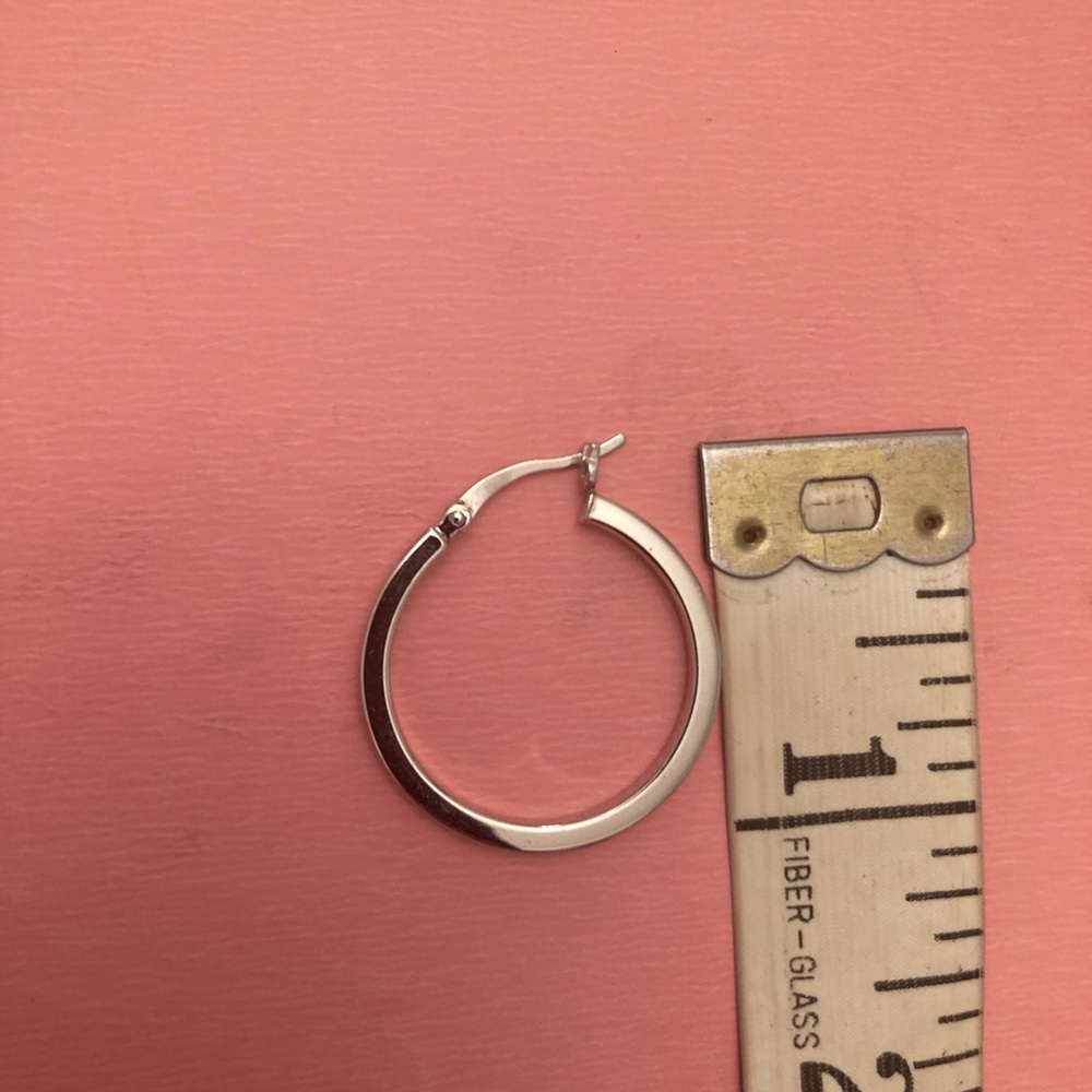 BEST OFFER!
Elegant Silver Hoop Earrings by Epiphany. - Picture 7 of 9